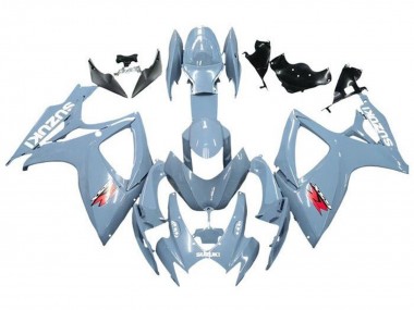 Bleu Gris Blanc Rouge Carénage Moto Suzuki GSXR 600 / GSXR 750 2006-2007 Pas Chère