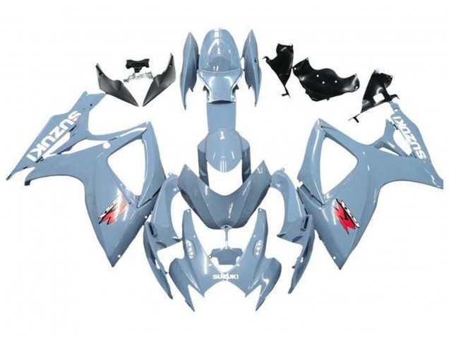 Bleu Gris Blanc Rouge Carénage Moto Suzuki GSXR 600 / GSXR 750 2006-2007