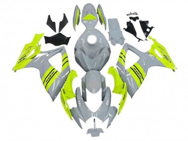 Gris Jaune Néon Carénage Moto Suzuki GSXR 600 / GSXR 750 2006-2007 Pas Chère