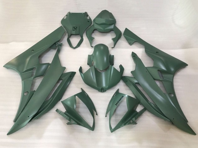 Vert Armée Carénage Moto Yamaha YZF R6 2006-2007
