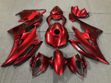 Rouge Carénage Moto Yamaha YZF R6 2006-2007 Pas Chère