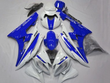 Blanc Bleu Motul Michelin Carénage Moto Yamaha YZF R6 2006-2007 Pas Chère