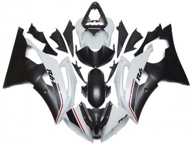 Blanc Noir Mat Rouge Carénages Moto Yamaha YZF R6 2008-2016 Pas Chère