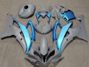 Gris Bleu Clair Carénage Moto Yamaha YZF R6 2008-2016 Pas Chère