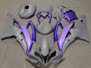Gris Violet Carénage Moto Yamaha YZF R6 2008-2016 Pas Chère