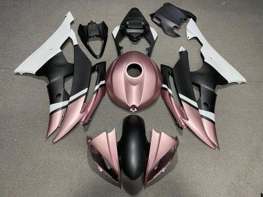 Blanc Rose Or Noir Mat Carénage Moto Yamaha YZF R6 2008-2016 Pas Chère