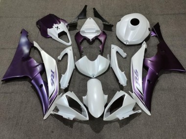 Blanc Violet Carénages Moto Yamaha YZF R6 2008-2016 Pas Chère