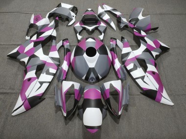 Blanc Rose Gris Noir Camouflage Carénage Moto Yamaha YZF R6 2008-2016 Pas Chère