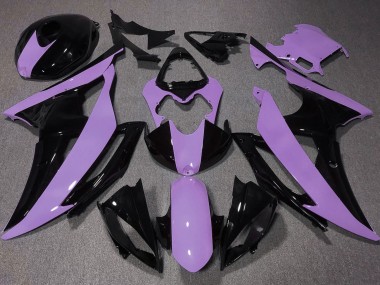 Violet Noir Brillant Carénages Moto Yamaha YZF R6 2008-2016 Pas Chère