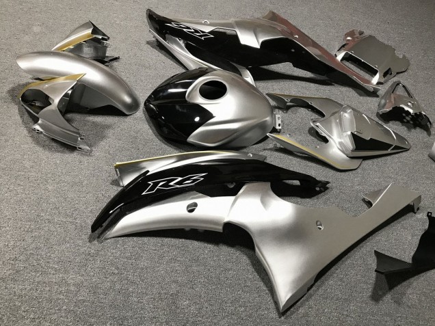 Argent Or Noir Carénage Moto Yamaha YZF R6 2008-2016