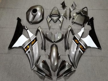 Argent Blanc Or Noir Carénage Moto Yamaha YZF R6 2008-2016 Pas Chère
