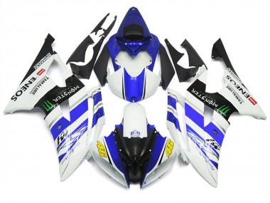 Blanc Bleu Noir Brillant Vert Monstre ENEOS 46 Carénage Moto Yamaha YZF R6 2008-2016 Pas Chère