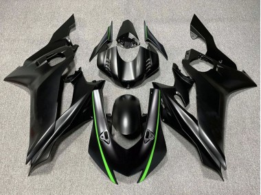 Noir Mat Vert Carénage Moto Yamaha YZF R6 2017-2023 Pas Chère