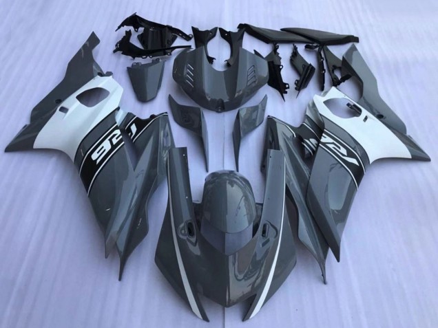 Gris Nardo Foncé Blanc Noir Carénage Moto Yamaha YZF R6 2017-2023