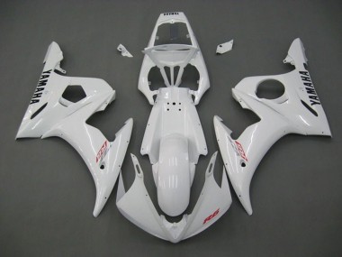 Blanc Rouge Noir Carénage Moto Yamaha YZF R6 2005 Pas Chère