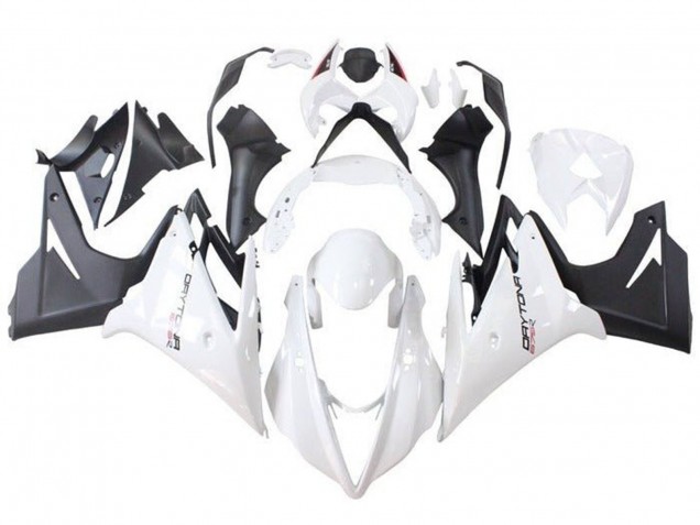 Blanc Noir Mat Carénage Moto Triumph Daytona 675 Triple 2013-2016