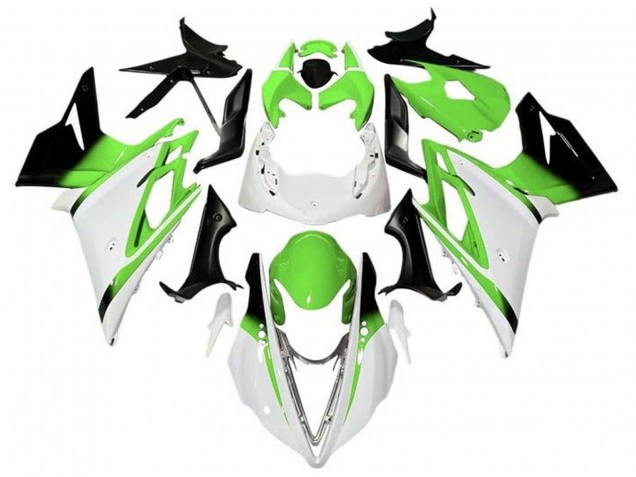Blanc Vert Noir Brillant Carénage Moto Triumph Daytona 675 Triple 2013-2016