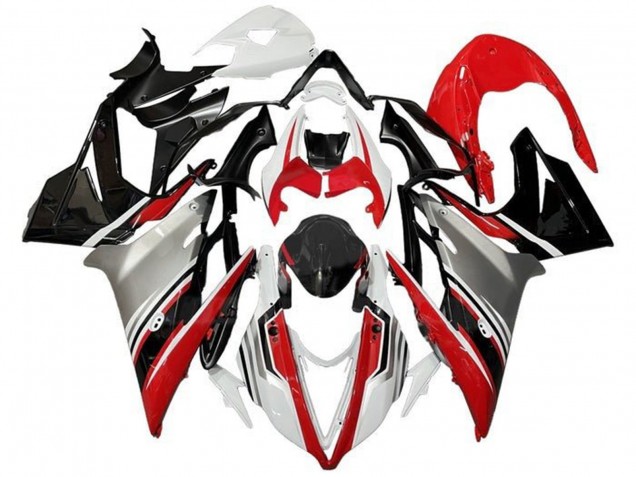 Blanc Rouge Argent Noir Brillant Carénage Moto Triumph Daytona 675 Triple 2013-2016