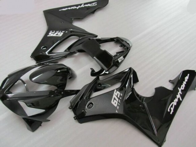 Noir Brillant Noir Mat Carénage Moto Triumph Daytona 675 Triple 2006-2008