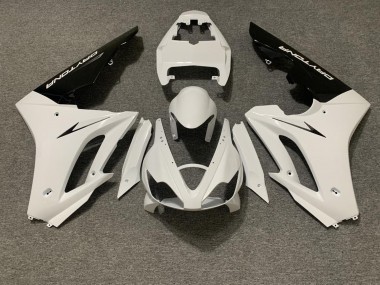 Blanc Noir Brillant Carénages Moto Triumph Daytona 675 Triple 2006-2008 Pas Chère
