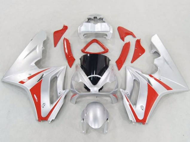 Argent Rouge Carénage Moto Triumph Daytona 675 Triple 2006-2008