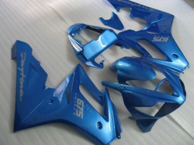 Bleu Argent Décalque Carénage Moto Triumph Daytona 675 Triple 2006-2008 Pas Chère