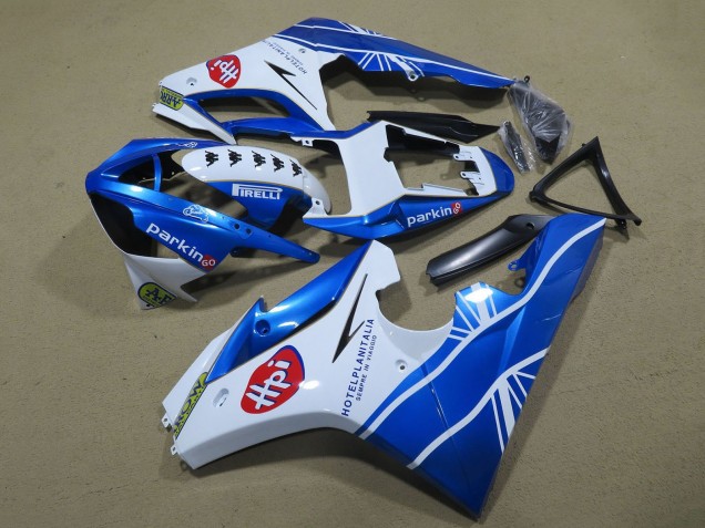 Blanc Bleu Carénage Moto Triumph Daytona 675 Triple 2006-2008