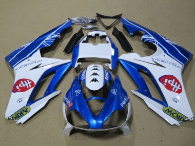 Blanc Bleu Carénage Moto Triumph Daytona 675 Triple 2006-2008 Pas Chère