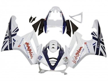Blanc Bleu Foncé Carénage Moto Triumph Daytona 675 Triple 2009-2012 Pas Chère