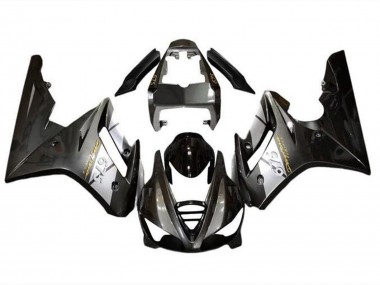 Argent Noir Brillant Carénage Moto Triumph Daytona 675 Triple 2009-2012 Pas Chère