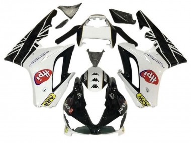 Blanc Noir Brillant HPi Carénage Moto Triumph Daytona 675 Triple 2009-2012 Pas Chère