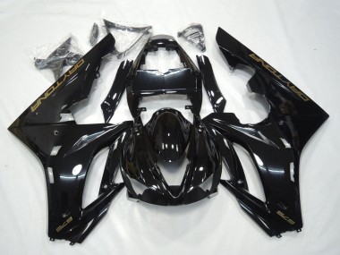 Noir Brillant Or Décalque Carénages Moto Triumph Daytona 675 Triple 2009-2012 Pas Chère