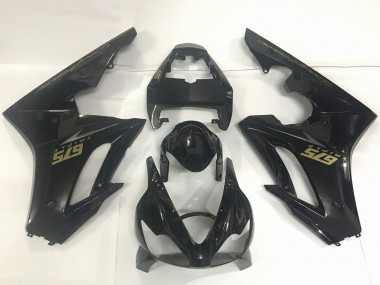 Noir Brillant Or Décalque Carénage Moto Triumph Daytona 675 Triple 2009-2012 Pas Chère