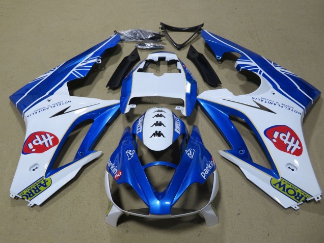 Blanc Bleu Hpi Carénage Moto Triumph Daytona 675 Triple 2009-2012