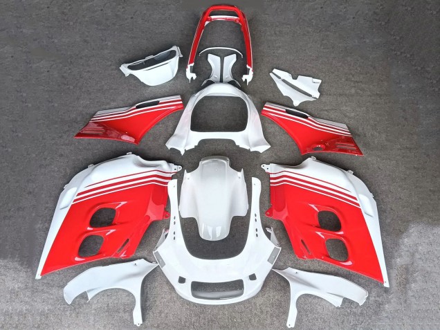Blanc Rouge Carénage Moto Honda CBR1000F Hurricane 1987-1988