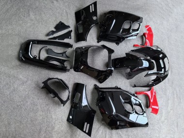 Noir Brillant Rouge Carénage Moto Honda CBR1000F Hurricane 1987-1988 Pas Chère