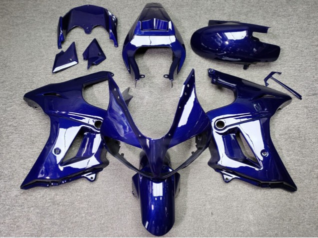 Bleu Brillant Fibre de Carbone Carénage Moto Suzuki SV650 2003-2013
