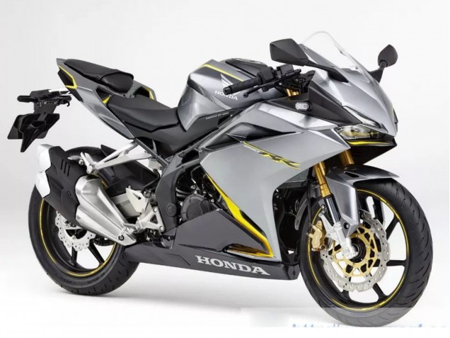Argent Jaune Noir Mat Carénage Moto Honda CBR250RR 2017-2022