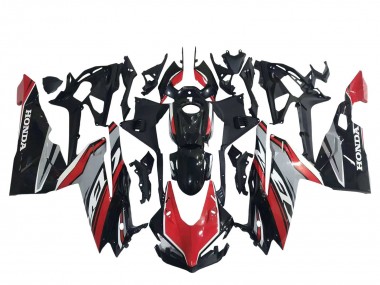 Rouge Argent Noir Brillant Carénage Moto Honda CBR250RR 2017-2022 Pas Chère