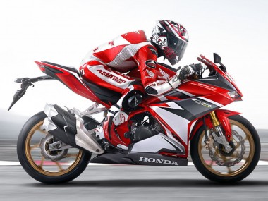 Blanc Rouge Noir Mat Carénage Moto Honda CBR250RR 2017-2022 Pas Chère