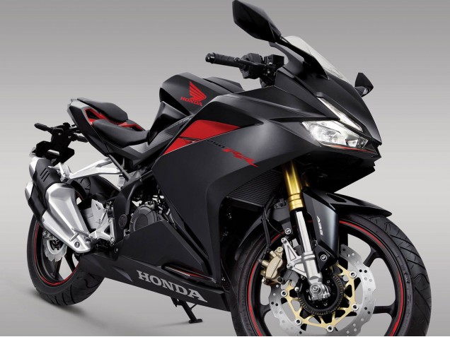 Noir Mat Rouge Carénage Moto Honda CBR250RR 2017-2022