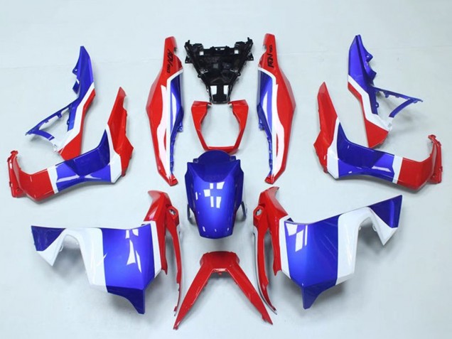 Blanc Rouge Bleu Carénage Moto Honda ADV150 2018-2021