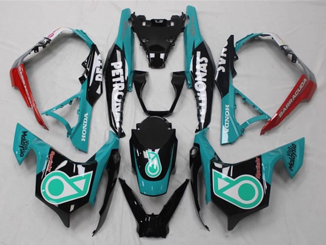 Bleu Vert Rouge Noir Brillant Petronas Carénage Moto Honda ADV150 2018-2021