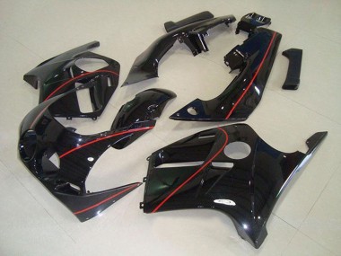 Noir Brillant Rouge Doubler Carénage Moto Honda CBR250RR MC19 1988-1989 Pas Chère