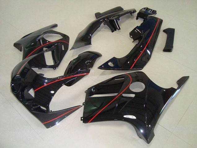 Noir Brillant Rouge Doubler Carénage Moto Honda CBR250RR MC19 1988-1989