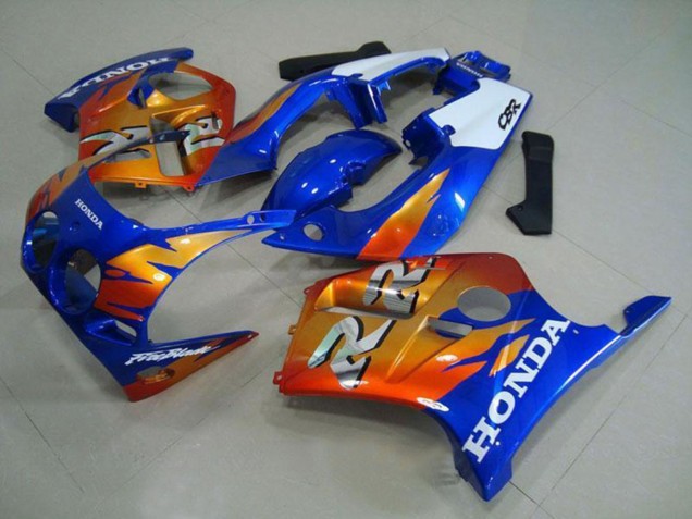 Blanc Bleu Orange Carénage Moto Honda CBR250RR MC19 1988-1989