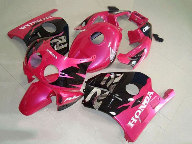 Rose Noir Brillant Carénages Moto Honda CBR250RR MC22 1990-1998