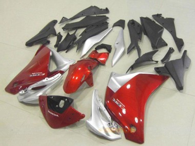 Argent Rouge Carénages Moto Honda CBR250RR 2011-2015 Pas Chère