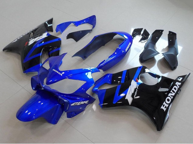 Bleu Noir Brillant Carénages Moto Honda CBR600 F4i 2004-2007