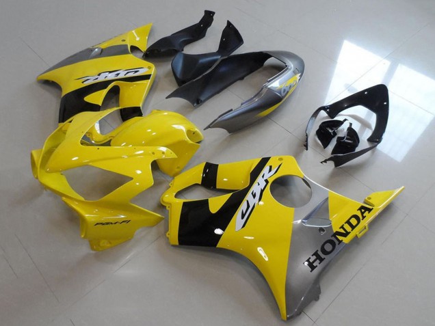 Jaune Argent Noir Brillant Carénage Moto Honda CBR600 F4i 2004-2007